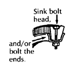 Sink bolt head.