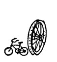 Bicycle wheels.