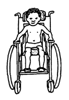 The sitting frame can be fitted into a wheelchair.