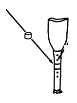 Cut a ring of PVC pipe and put the wood rod inside the PVC, and Drill holes screw or bolt leg together tightly.