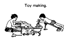 Toy making.