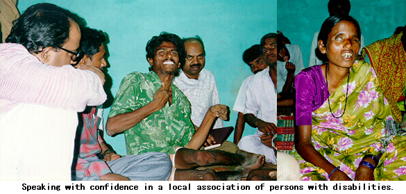 Speaking with confidence in a local association of persons with disabilities