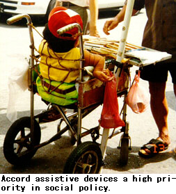 Accord assistive devices a high priority in social policy.