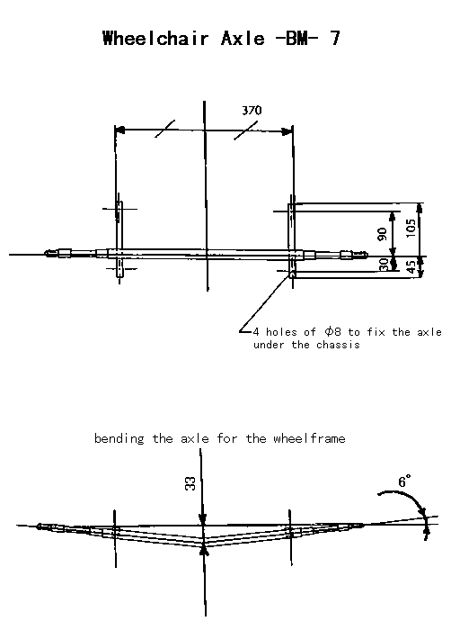 Wheelchair Axle.