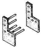 Fitting the correct end of each tube into the holes.