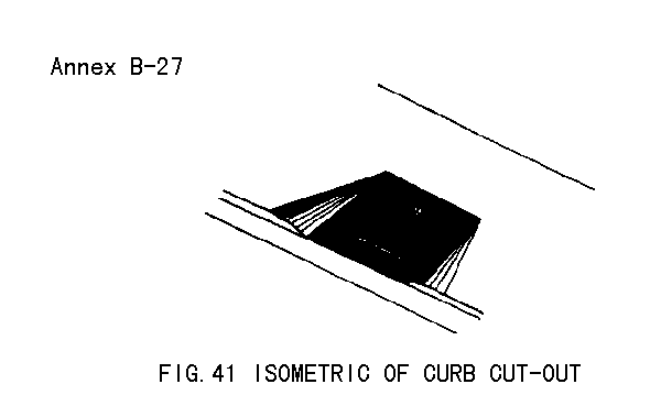 Figure 41. Isometric of curb cut-out