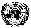 United Nations' logo.