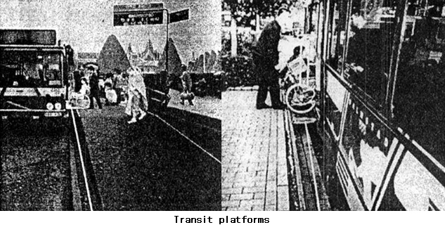 Transit platform.