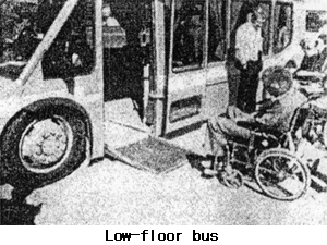 Low-floor bus.