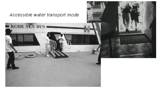 Accessible water transport mode.