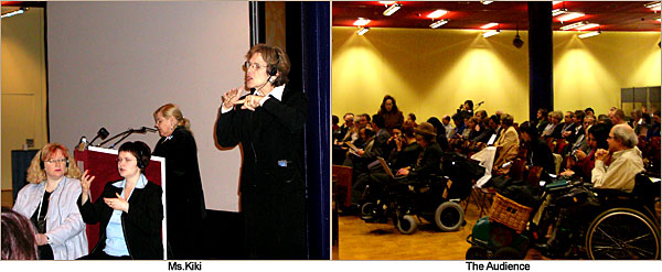 Ms. Kiki Nordstrom(President of the World Blind Union)'s photo and The Audience