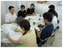 The Joint meeting of the staff of Onagawa Town and the member of JDF