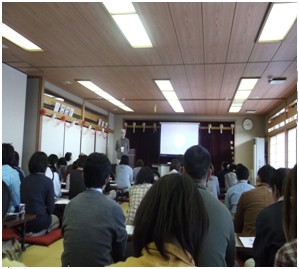 at the lecture of the Social Welfare Council in Minamisanriku