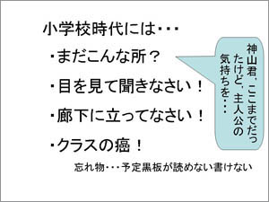 小学時代に言われたこと