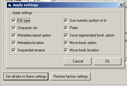 the apply settings dialog