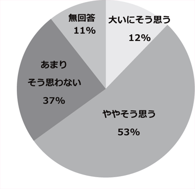 アンケート結果のグラフ