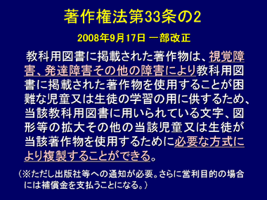 著作権法第33条の2