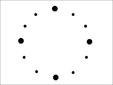 針がなく枠だけの時計板