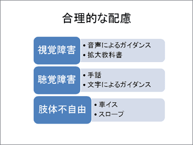 合理的な配慮