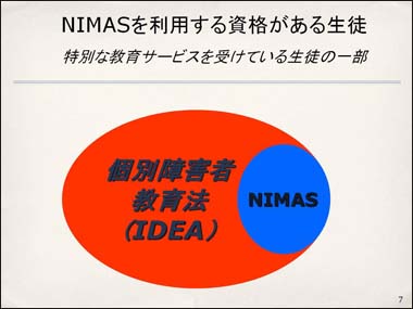 NIMASを利用する資格がある生徒