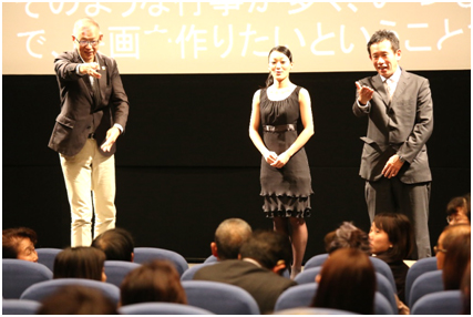 大館監督と司会・庄﨑＆貴田コンビで盛り上がる映像エリア