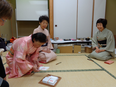 年始めのお稽古での真理さん