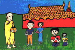 タイの障害児が描いた絵