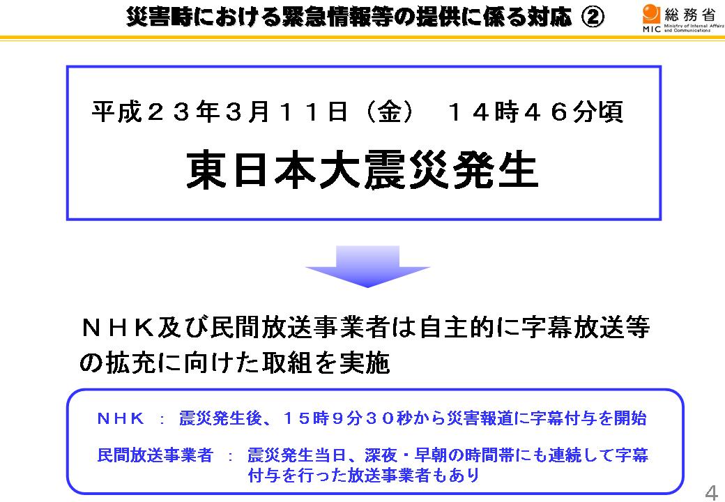 災害時における緊急情報等の提供に係る対応 ＜２＞