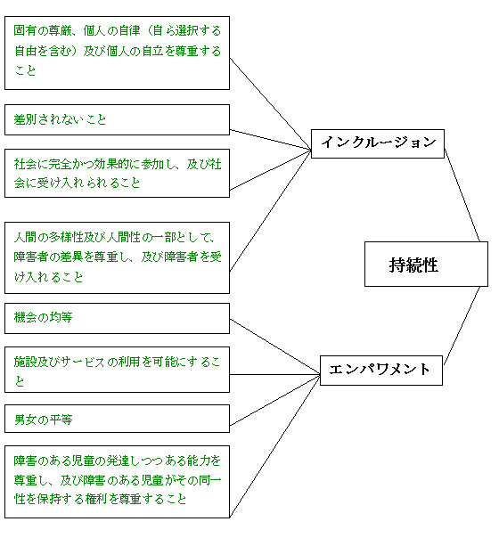 図　権利条約とCBRの原則