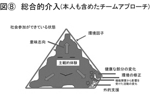 図＜８＞　総合的介入（本人も含めたチームアプローチ）