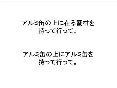 アルミ缶の上に在る蜜柑/アルミ缶の上にアルミ缶