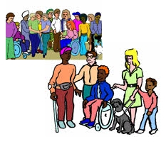 イメージ：障害のある人たち
