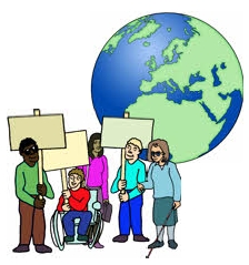 イメージ：世界の国々は障害のある人の権利を守ると約束した