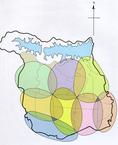 サービス地区分布図