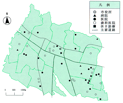 病院・医院分布図