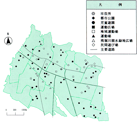 公園・遊び場分布図