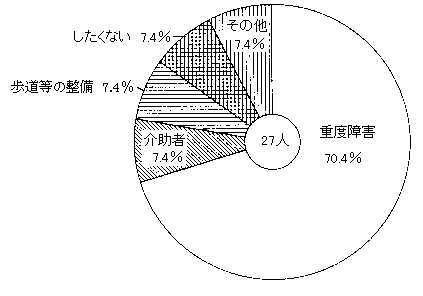 問１９　外出しない理由　の回答グラフ