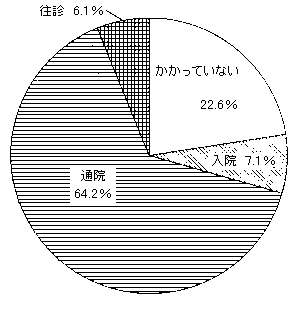 問４９　医者にかかっているか　の回答グラフ