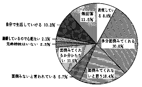 問15　親なきあとの介助者　の回答グラフ