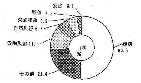 円グラフ　障害を受けた原因