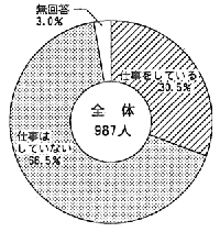 就労状況（身体障害者）：円グラフ