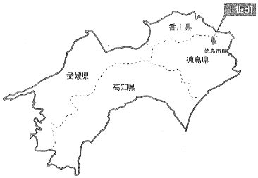 上坂町の位置図