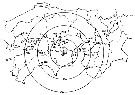 阿波麻植の位置図