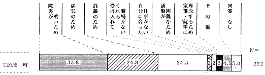 （４）仕事をしていない理由（仕事をしていない人）　〔問24（４）〕のグラフ