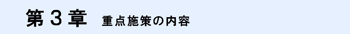 第3章　重点施策の内容