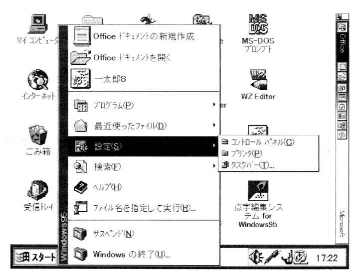 図　スタートメニュー