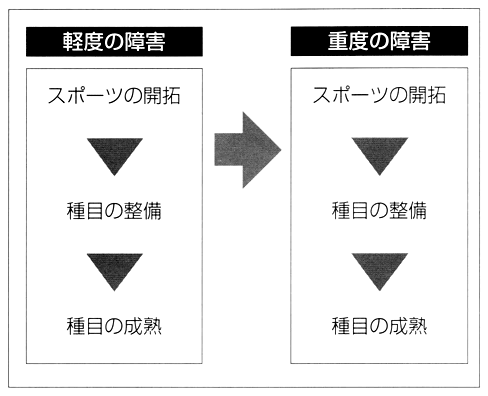 図　障害者スポーツの発展例