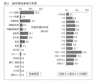 図２：脳外傷当事者の背景