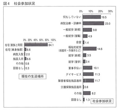 図４：社会参加状況