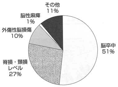 円グラフ　障害別の比率　Ｈ２０年度